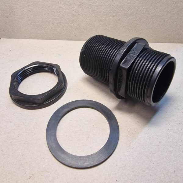 MűANYAG Hordó Tartály Csatlakozó Átvezető idom KK 1" [ P06070030 ]