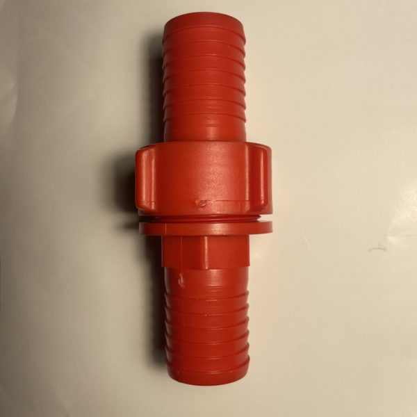 MűANYAG TÖMLŐ Összekötő 1" - 1" [ mua_osszekoto11 ]