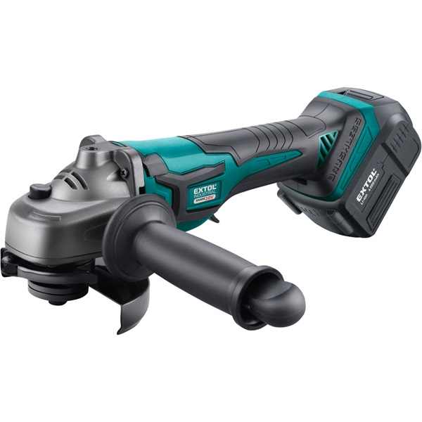 EXTOL INDUSTRIAL akkus sarokcsiszológép, Share20V, 20V, Li-ion, 1db akku, 1db töltő, 4000 mAh, 125 mm [ 8791842 ]