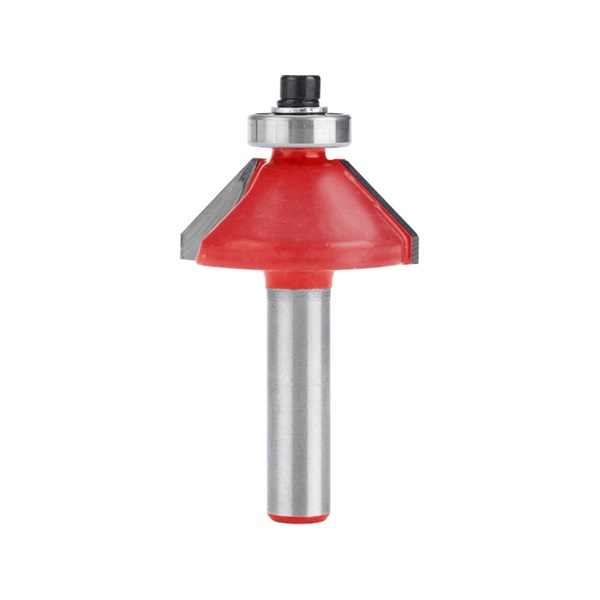 EXTOL PREMIUM felsőmaró fára, 45° kúpos (szögmaró), csapágyas, D30×H13, befogás: 8mm, keményfém lapkás [ 8802129 ]