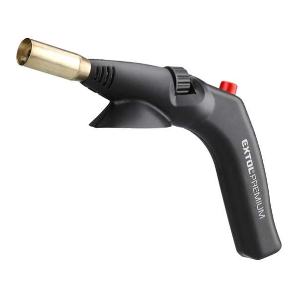 EXTOL PREMIUM gázlámpa forrasztáshoz, piezó gyújtásssal, 1200°C, 1700kW,  7/16" [ 8848100 ]