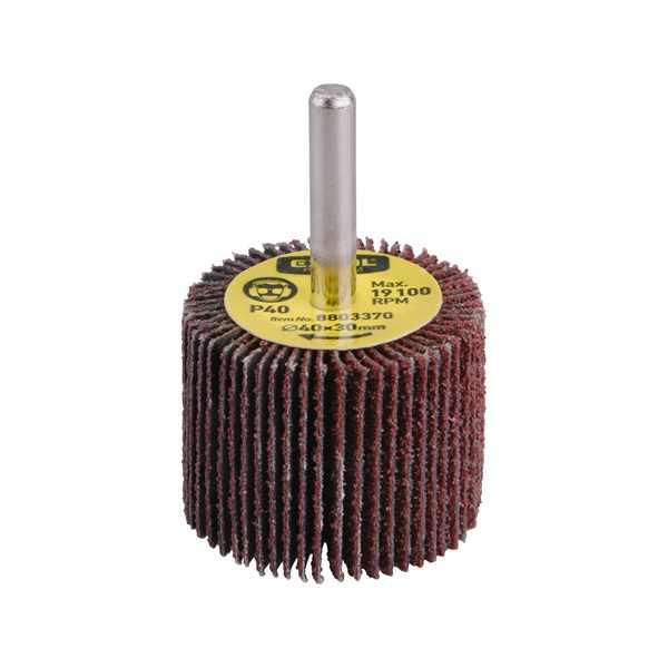 EXTOL PREMIUM lamellás csiszoló, csapos, 6 mm befogás, Alu-Oxid, 40×30mm; P60, max.: 19.100 ford./perc [ 8803371 ]