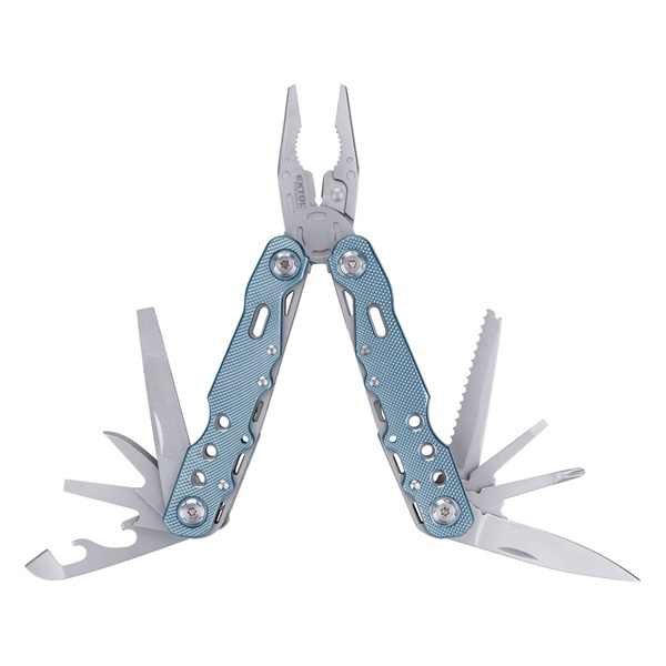 EXTOL PREMIUM multifunkciós rozsdamentes szerszám, kombinált fogóval+ késpengével, 3Cr13, 11 funk teljes/összecsukott hossz.:165/105mm [ 8855133 ]