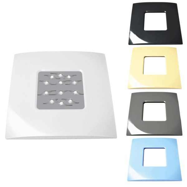 ACIS Design Antracit négyzet előlap [ AQ022026 ]