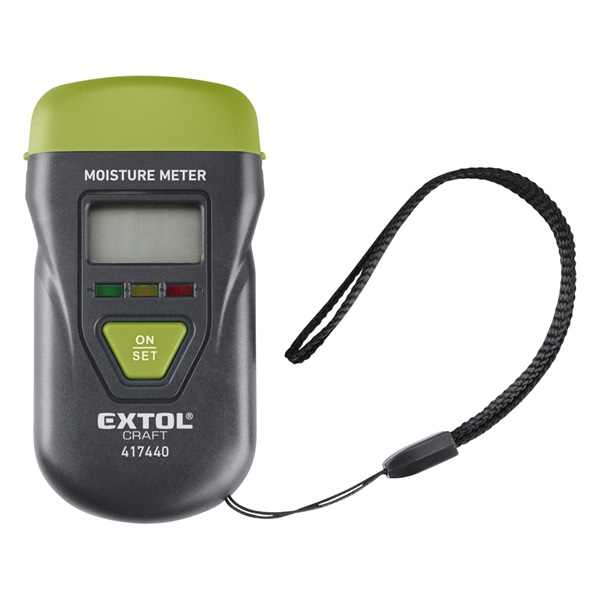 EXTOL CRAFT anyagnedvesség mérő, fához és építőanyaghoz, 0-40 °C [ 417440 ]
