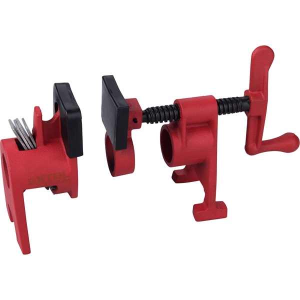 EXTOL PREMIUM csőtengelyes szorító (csavaros asztalos csőszorító) , 1/2", acél [ 8815402 ]