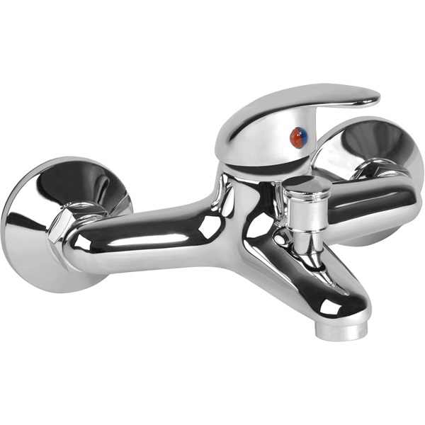 VIKING kádtöltő csaptelep 35mm, 150mm-es, falra szerelhető, fényes, zuhanycsatlakozóval (zuhanycső és -fej nélkül) [ 65103 ]