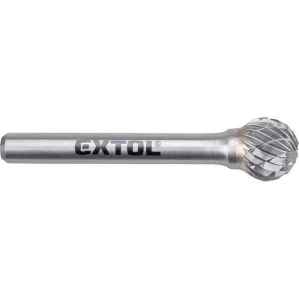 EXTOL INDUSTRIAL keményfém turbómaró (rotormaró), gömb alakú, 12 mm átmérőjű/ 6 mm szárú, keresztfogazás [ 8703735 ]