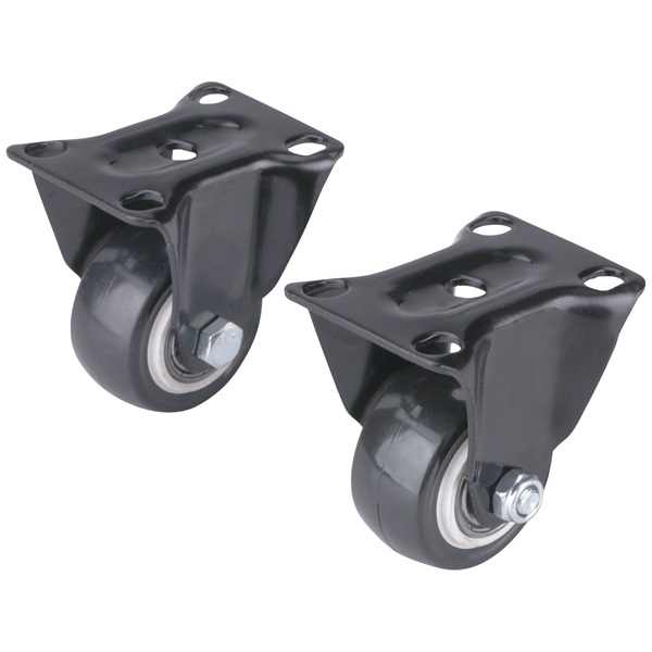 EXTOL PREMIUM készülékgörgő 2 db, fix, fekete PVC, 40mm, max. teherbírás: 30 kg/db [ 8856012 ]