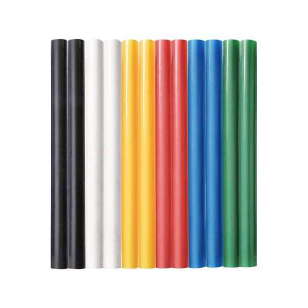 EXTOL CRAFT ragasztóstift klt., többszínű; 12db, 100×7,2 mm, bliszteren [ 9908 ]
