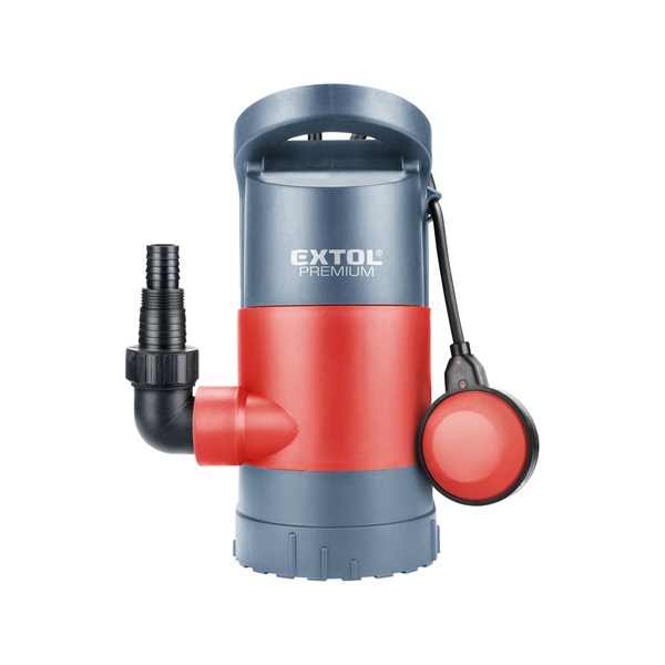 EXTOL PREMIUM szennyvíz búvárszivattyú, talp magasság 3 méretben állítható, 900 W, szállító teljesítmény: 13m3/h, max. száll. 9 m [ 8895013 ]