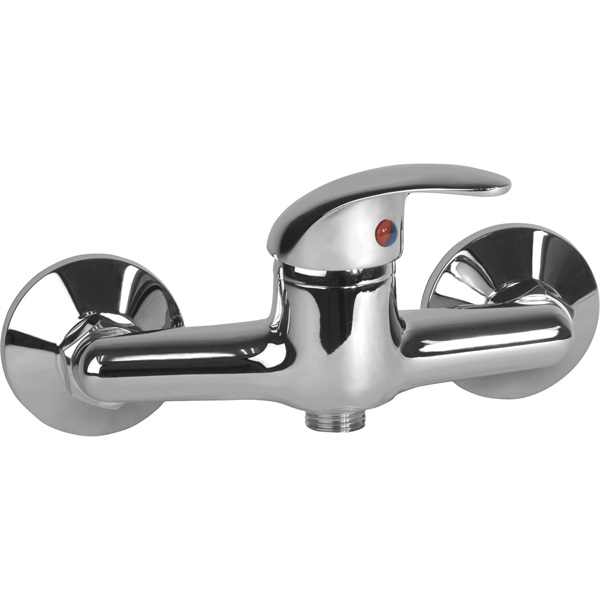 VIKING zuhany csaptelep 35mm, 150mm-es, falra szerelhető, egykaros, fényes, kerámia betéttel, tömlő és fej nélkül [ 65105 ]