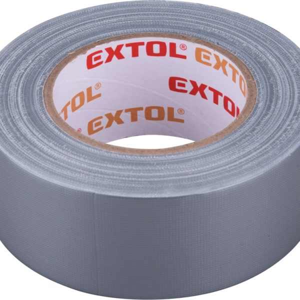 EXTOL PREMIUM ragasztószalag textiles, fekete, 50mm×50m (hobby szalag / duckt tape) [ 8856313 ]