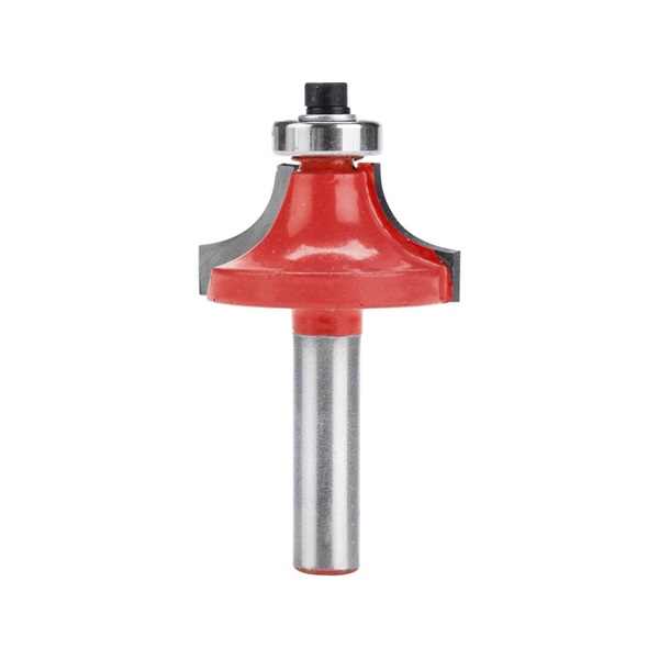 EXTOL PREMIUM felsőmaró fára, lekerekítő (homorúfejű rádiuszmaró), csapágyas, R6,3×D25,6×H11, befogás: 8mm, keményfém lapkás [ 8802105 ]