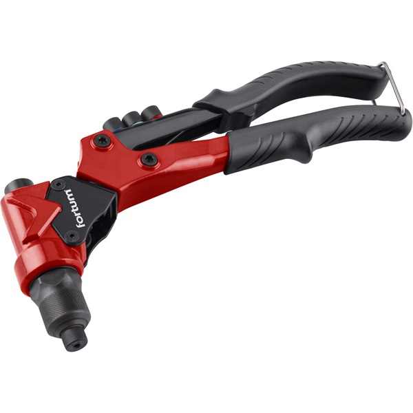 FORTUM szegecsanya- és popszegecs húzó fogó, 2az1ben, forgatható fejű, kétkaros; 260 mm, CrVMo fej, FORTUM [ 4770628 ]