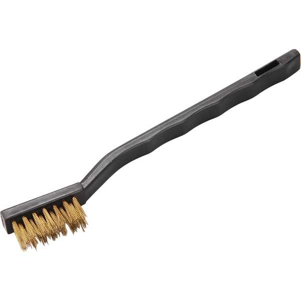 EXTOL CRAFT kis sárgaréz kefe, 3 soros, 175mm, sárgaréz hullámos huzal, PP fogantyú[ 1860 ]