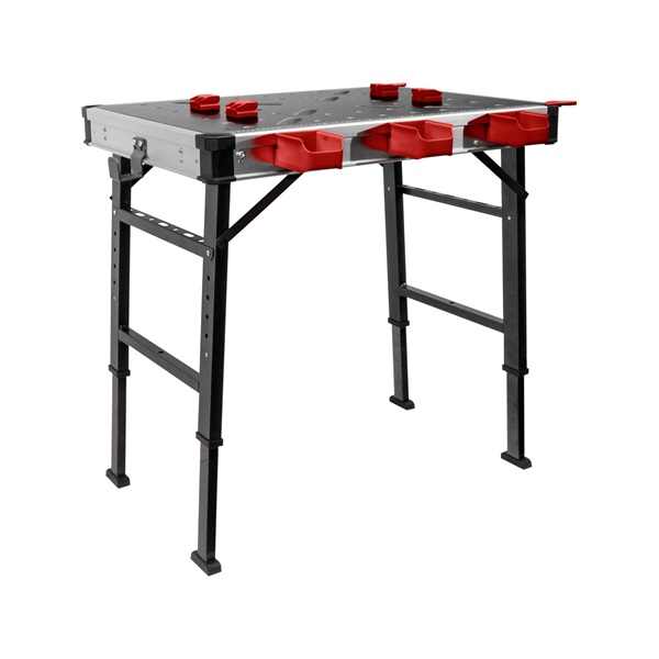 FORTUM munkapad állítható, összecsukható; magasság: 735 - 885 mm[ 4759990 ]