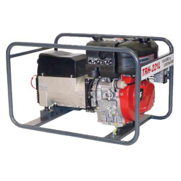TRESZ TRH-221 L DÍZELMOTOROS hegesztő áramfejlesztő, aggregátor 1 Fázis - 3.5 kVA, 3 Fázis- 6.5 kVA [ TRESZ-TR-221L ]