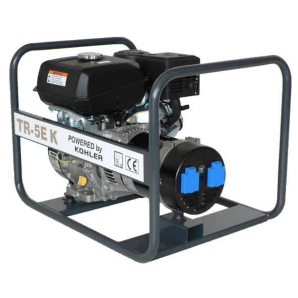 TRESZ TR-5E K benzinmotoros áramfejlesztő (KOHLER motor, 1 fázis, 5 kVA / 5 kW) [ TRESZ-TR-5EK ]