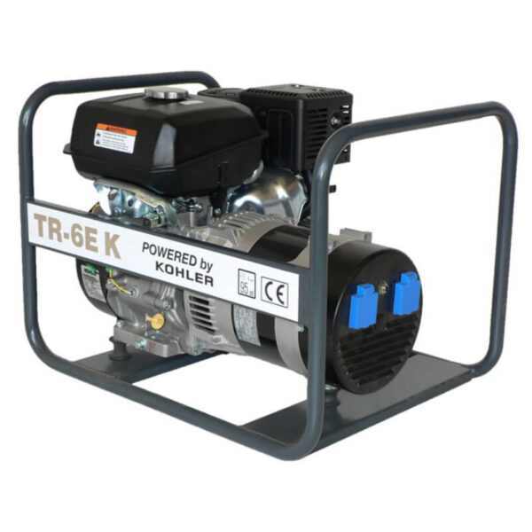 TRESZ TR-6E K benzinmotoros áramfejlesztő (KOHLER motor, 1 fázis, 6 kVA / 6 kW) [ TRESZ-TR-6EK ]