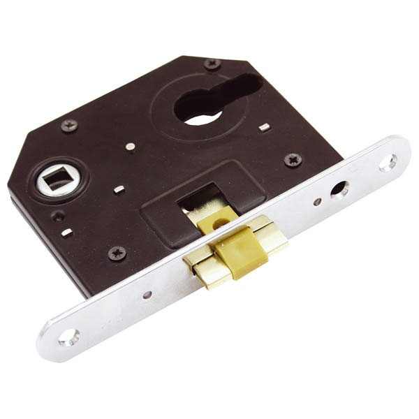 FLAME Bevésőzár, 55×55×20mm, cilinderes, LŐVÉR típusú, Flame [ 84647 ]