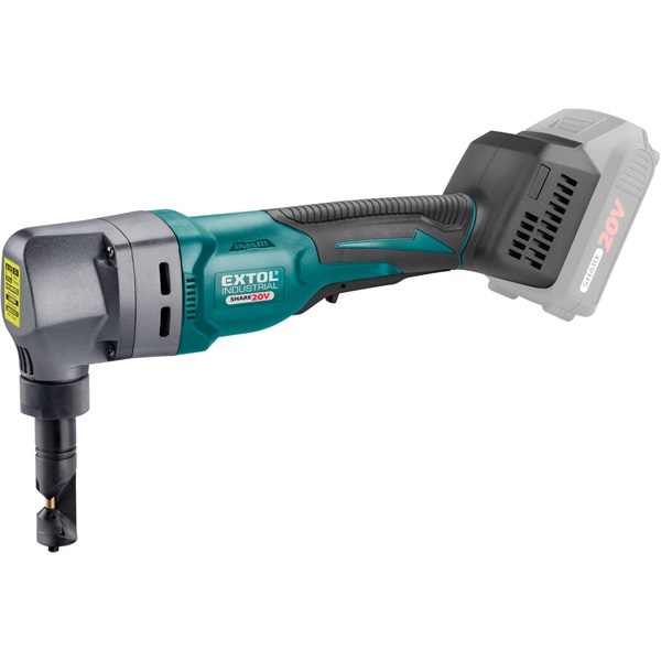 EXTOL INDUSTRIAL akkus folyamatos lemezlyukasztógép, Share20V, 20V, Li-ion; AKKU és TÖLTŐ NÉLKÜL [ 8791831 ]