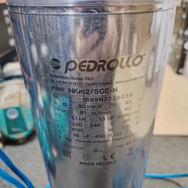 Felújított PEDROLLO NKm 2/5GE-N (230V) ásottkút szivattyú [ FLT-174 ]