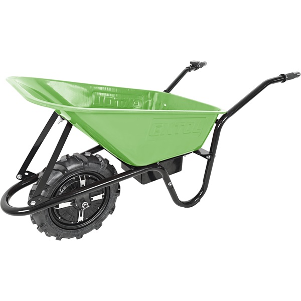 EXTOL CRAFT akkus talicska, 24V, szénkefementes, ólom akku 12 Ah, töltő, 150 kg, direktmeghajtású [ 402600 ]