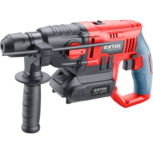 EXTOL PREMIUM akkus ütvefúró SDS Plus, Share20V, 20V, Li-ion, 1db akku, 1db töltő, 2000 mAh, 1,2J [ 8891818 ]