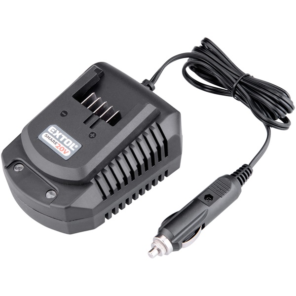 EXTOL PREMIUM akkutöltő, szivargyujtóról működik, Share20V 12V / 2,2A [ 8891898 ]
