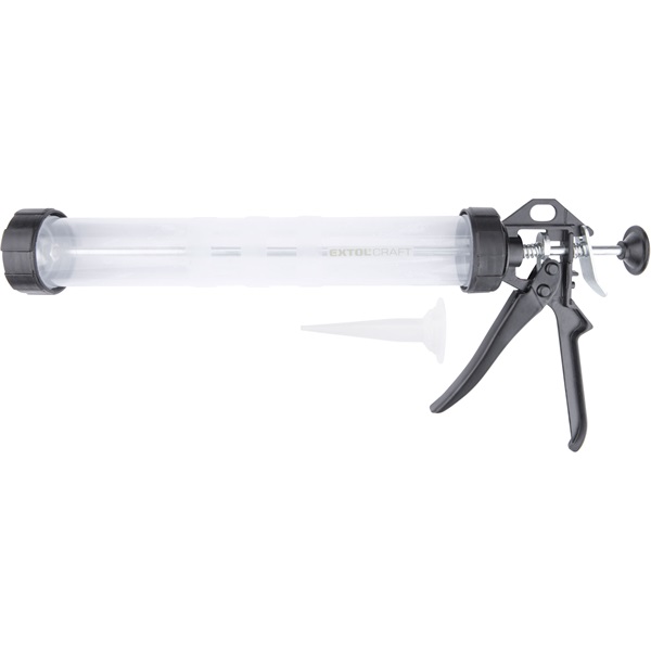 EXTOL CRAFT kinyomópisztoly, műanyag, 700 ml; 380mm, átlátszó tubustartóval [ 945107 ]