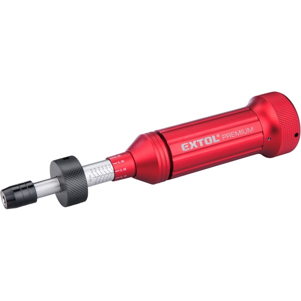 Extol Premium állítható nyomaték csavarhúzó, 1–6 Nm, Fix-Clip, ±7% pontosság – ¼" Hex Befogással [ 8825301 ]