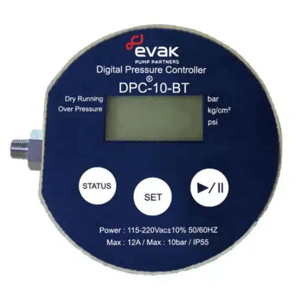 EVAK DPC-10 BT digitális szivattyúvezérlő – Bluetooth vezérlés