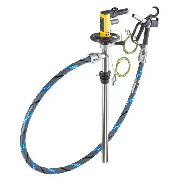 LUTZ RE maradékürítő szivattyúkészlet robbanásveszélyes közegekhez – MD2xL motorral (1000W), 1000 mm hordóhoz