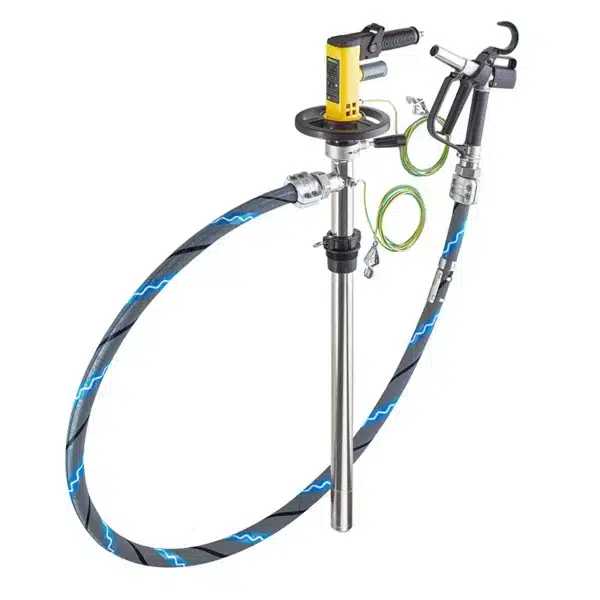 LUTZ RE maradékürítő szivattyúkészlet robbanásveszélyes közegekhez – MD2xL motorral (1000W), 1200 mm tartályhoz